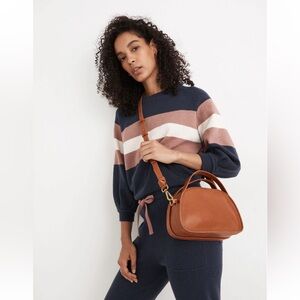 EUC Madewell The Sydney Zip-Top Crossbody Bag in Burnished Caramel